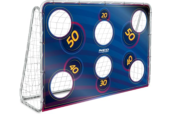 Neo-Sport Målvägg tränare fotbollsmål 180 x 120 cm fotbollsmatta med skotthål vattentät
