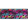 Ant Esports Sneakerz Unique Mouse Pad Gaming Mouse Pad Extended Mouse Mat for Mouse Keyboard with Stitched Edges Waterproof Non-Slip Base Mousepads for Office Home Shop Gaming EXTRA LARGE_Multi Colour