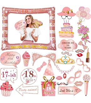 18. Geburtstag Krone & Schärpe Set - Rose Gold Mit Kristallen