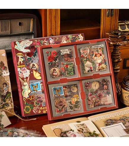 1500+ Stickers Scrapbooking - 50 Fogli Adesivi Per Bullet Journal, Diario, Fai Da Te - Foto 8