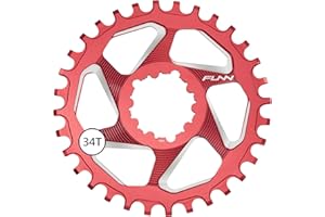 Funn Solo DX Plato Estrecho Ancho para Cadena de 9 10 11 12 Velocidades, Compatible con Bielas de Montaje Directo SRAM, Desplazamiento de 3mm, Plato de Cadena de Velocidad Única