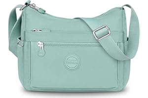 VOBUKE Bolso Bandolera Mujer Impermeable Bolsos de Hombro Casual Mujer de Nailon Moda Crossbody Múltiples Bolsillos Bolsa de Cuerpo Cruzado con Correa Ajustable para Viaje shopper Escuela so Diario