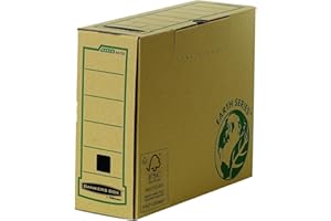 ‎FELLOWES Bankers Box by Fellowes Earth Archiv-Ablagebox, A4, Einsteckdeckel zum Verschließen, aus Recycling- und FSC-zertifiziertem Papier, 20 Stück
