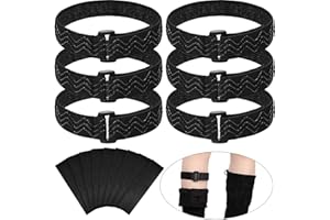 SATINIOR Verstellbare Stiefelgurte Kniestiefelgurte mit Viskositätsband Elastische Stiefel Feste Riemen für Stiefel rutschfeste Riemen, die die Stiefel Nicht Abfallen Lassen (3 Paar Riemen)