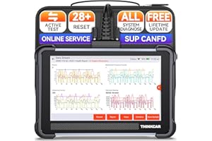 ‎THINKCAR THINKCAR Bidirectional Scan Tool, Thinkscan 672 Full System OBD2 Scanner Diagnostic Tool, Scanner for Car with Action Test, 28 Reset, CAN FD,Free Lifetime Upgrade