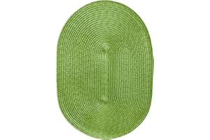 TISCHDECKENSHOP24 Tischsets Platzsets MARRAKESCH OVAL im 4er-Set, 29x44 cm, grün
