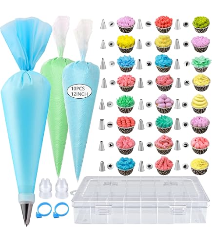 Spritztüllen-Set 24 Stück – Verschiedene Garniertüllen Für Spritzbeutel, Ideal Zum Dekorieren