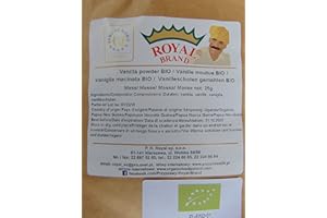 Poudre de gousses de vanille crues / Vanille moulue biologique / Qualité de produit exceptionnelle / Sans pesticides / 25g