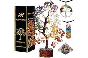 AstraVeda Crystal Tree, Tree of Life, 7 Chakra Stones, Feng Shui Trees, Healing Crystal, Gemstone Tree, Women Gifts, Healing Stones, Spiritual Gifts, Pyramid