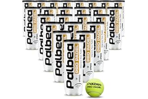 Palbea PRO PADEL - Palline Padel Approvate FIP - Cartoni da 6/12/24 Tubi - Palle Padel con Feltro HV ad Alta Visibilità e Qualità. Ideali per Allenamenti e Tornei. Pressurizzate, Durature e Veloci.