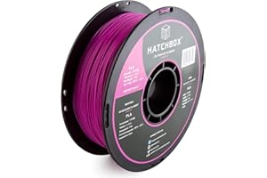 HATCHBOX PLA 3D Printer Filament, Dimensional Accuracy +/- 0.03 mm, 1 kg Spool, 1.75 mm, Purple