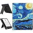 HoYiXi Universal Case Compatible with 6.8 Inch Kindle Paperwhite/6 Inch Kindle 2022 & 2019/Kobo Clara HD/Kobo Clara 2E Leather Case for 6-6.8 Inch Pocketbook/Tolino/Sony E-Book Reader, Starry Night