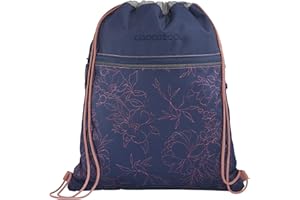 ‎COOCAZOO coocazoo Turnbeutel „Sweet Rose”, lila-rosa, mit Reißverschlussfach und Kordelzug, reflektierende Elemente, Schlaufen zur Befestigung am Schulrucksack, 10 Liter, ab der 3. Klasse