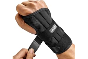 FREETOO Arzt Genehmigte Handgelenk Bandage mit 3 Schienen,Verstellbare Tag-Nacht-Handgelenkbandage für Männer Frauen,Bandage Handgelenk für Arthritis, Sehnenentzündung, Verstauchung, Sportschutz