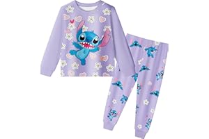 Aepotumn Girls Pyjamas Kids 2 Piece Long Sleeve Pjs Sleepwear Top and Shorts Set Outfit for 7-12 Years
