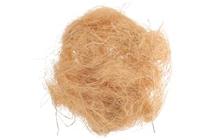 SUPVOX Natural Raffia Grass Bird Nesting Material 8.7X4.7X1.6 Inch Indoor Nesting Supplies for Budgies Canaries Parrots Small Animals Warm Comfortable