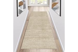 Siunwdiy Beige Runner Rugs for Hallway Non Slip Vintage Hallway Runner Rugs Washable Kitchen Runner Rug Low Pile Long Carpet Runner for Hallway Entryway Laundry Bedside,Beige,40x200cm