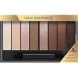 Max Factor Masterpiece Nude Palette, 8 Ombretti dal Colore Intenso, Formula Cremosa Sfumabile, 3 Finish, Tonalità Cappuccino 