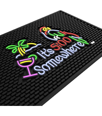 Fdit tapis de drainage de comptoir de café en silicone Tapis de bar à café en silicone PVC anti