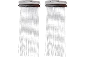 Yibuy 2 Pieces 20 Strands Steel Snare Drum Wire for Cajon Box Drum Springs 5.71x2.22inch(LxW)