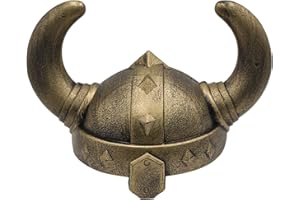 LOOYAR Vichinghi Medioevo Medievale Età Vichinghi Cornuto Casco Vichingo Berserker Soldato Guerriero Costume Cappello Sallet Giocattolo per Adulto per Gioco di Battaglia Halloween Cosplay LARP