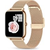 NAIXUES Smartwatch Orologio Fitness Sportivo Donna Uomo Impermeabile Smart  Watch Cardiofrequenzimetro Contapassi da Polso Monitor Pressione Sanguigna  Activity Tracker Compatibile con Android iOS (Oro) : Amazon.it: Elettronica