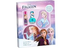 LORENAY Frozen Beauty Kit, Set Contains Lip Balm, Lip Gloss, Nail Polish and Mirror for Girls