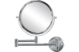 Kleine Wolke Lusterko kosmetyczne Ridge Mirror z 3-krotnym powiększeniem, wymiary: 24,4 x 26 x 3,5 cm, materiał: metal/szkło