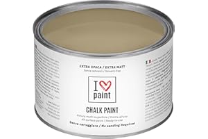 I LOVE PAINT I LOVE CHALK PAINT color Arcilla 375 ml - Pintura a la tiza para muebles, paredes y objetos sin lijado - Sin disolventes ni formaldehído - Pintura para decoración efecto tiza a base de agua