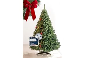 ‎4SMILE 4smile künstlicher Weihnachtsbaum 180 cm – Pflegeleicht Preiswert Festlich – Tannenbaum künstlich – Überzeugend für 10 Jahre