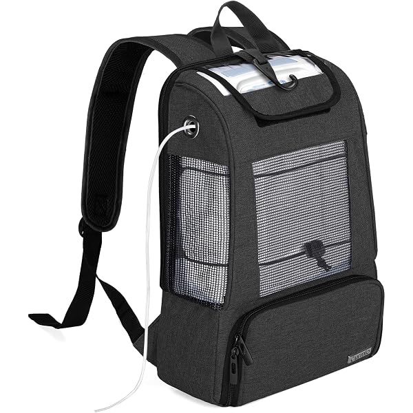 Sac à Dos Pour Concentrateur D'oxygène Inogen One G5 Et Rove 6 - Portable, Léger (376 G), Avec Poches | Pour Voyages, Sorties, Maintien De L'appareil En Sécurité - 2