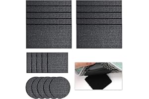 EIAIGKY 20 Pair Rug Gripper for Carpeted Floor, Rug Grippers from Rug to Carpet, Non Slip Adhesive Grips for Area Rugs, Reusable & Washable Anti Slip Rug Stickers for Carpets Sofas Cushions Car Boot Liners