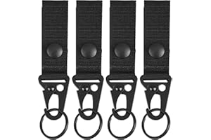 Azarxis Llavero Táctico con Cinturón Gancho Clave Multifuncional Hebilla Molle para Camping al Aire Libre