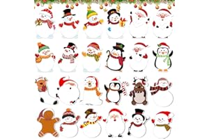 SUNSHINE SMILE 24Pack Haftnotizen Weihnachten,Sticky Notes Weihnachten,Mini Haftnotizen Weihnachten,Weihnachten Notizblock,Haftnotizen Klebezettel Weihnachten,Mini Haftnotizen,Weihnachtliche Haftnotizen
