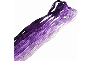 ‎MINGGUXIUYI MINGGUXIUYI 6 Farben reine Maulbeerseide à 22 m, edles Seidengarn für feine Handarbeiten und Kunststickerei (14)