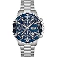 BOSS Men's 45mm Chronograph Quartz Watch Admiral Collection with Stainless Steel, Silicone or Ocean Plastic Textile Strap, Date Fuction and 3 Sub-Dials