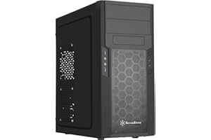 SILVERSTONE TECHNOLOGY SilverStone SST-PS13B - Boîtier PC silencieux moyen tour Precision ATX, noir