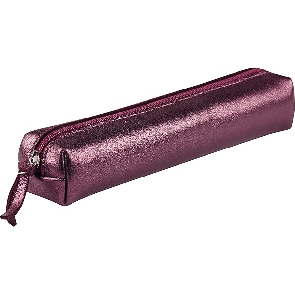 Clairefontaine Lawrence 410080C - kleine slanke etui van echt lamsleer, camel