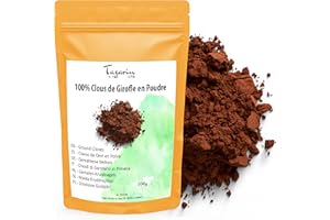 TAZARIN LTD 100g Clous de Girofle En Poudre - Clous de Girofle Moulus - Arôme & Goût Intense - Sachet avec Zip - 100% Naturel, Pur et Sans Additifs | Qualité Supérieure - TazarinLtd