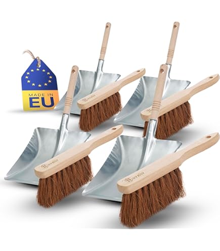 Balai Interieur Avec Manche Balai Large 80cm Novaliv Avec Manche Télescopique - Poils Synthétiques Pour Intérieur/atelier Balai Industriel