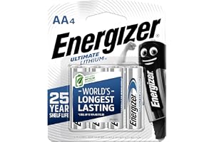 Energizer Ultimate Lithium AA Batteries Pack of 4
