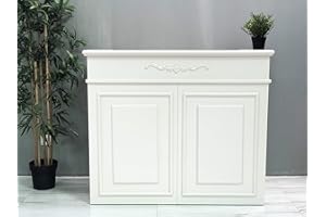 NONE BRAND Mesa de Oficina Mostradores para Tiendas o Recepción Mueble Blanco Hueso Amplio