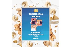 D&D FUN COOKIES - Confezione con 100 Biscotti della fortuna | Umorismo studentesco | Perfetto per le feste | Ottimo come regalo | Confezionato singolarmente | Vegano