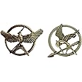 FURE Combo of Hunger Games Mockingjay Bird & Arrow Brooch