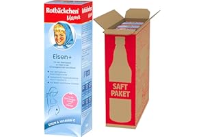 ‎ROTBÄCKCHEN ROTBÄCKCHEN Mama Eisen+ 3er Pack (3 x 450 ml) - Nahrungsergänzungsmittel mit Eisen und Vitamin C
