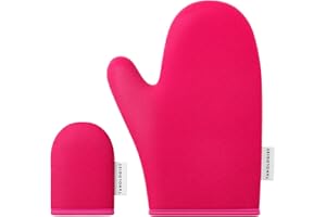 Tanologist Self-Tanning Face & Body Mitt Duo, Reusable & Machine Washable, Double-Sided Soft Mitts, Flawless Streak-Free Tan, Water-Resistant Barrier, Easy Mess-Free Application
