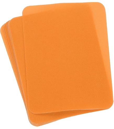 Saldastroppi Termoadesivi MARBET 40x15 Cm - Cotone Arancione Per Rammendo - Foto 6