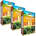 Bone Meal Plant Feed Fertiliser - Pack of 3 Easy to Use Plant Food 4kg Bonemeal Granules for Garden Plants with Topline Card. Rich in Calcium for Healthy Strong New Growth. Ideal for Trees and Shrubs.