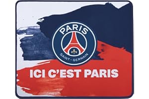 Konix PSG Tapis de souris gaming 32 x 27 cm - Surface en silicone 3D ultra fine - Base antidérapante - Motif "Ici c'est Paris"