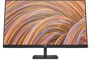 HP V27i G5 Monitor da 27 Pollici, FHD, 16:9, Antiriflesso, Pannello IPS da 75Hz, Tempo Risposta 5 ms, Inclinabile, VESA 10x10 cm, AMD FreeSync, 250 Nits, Low Blue Light, Nero